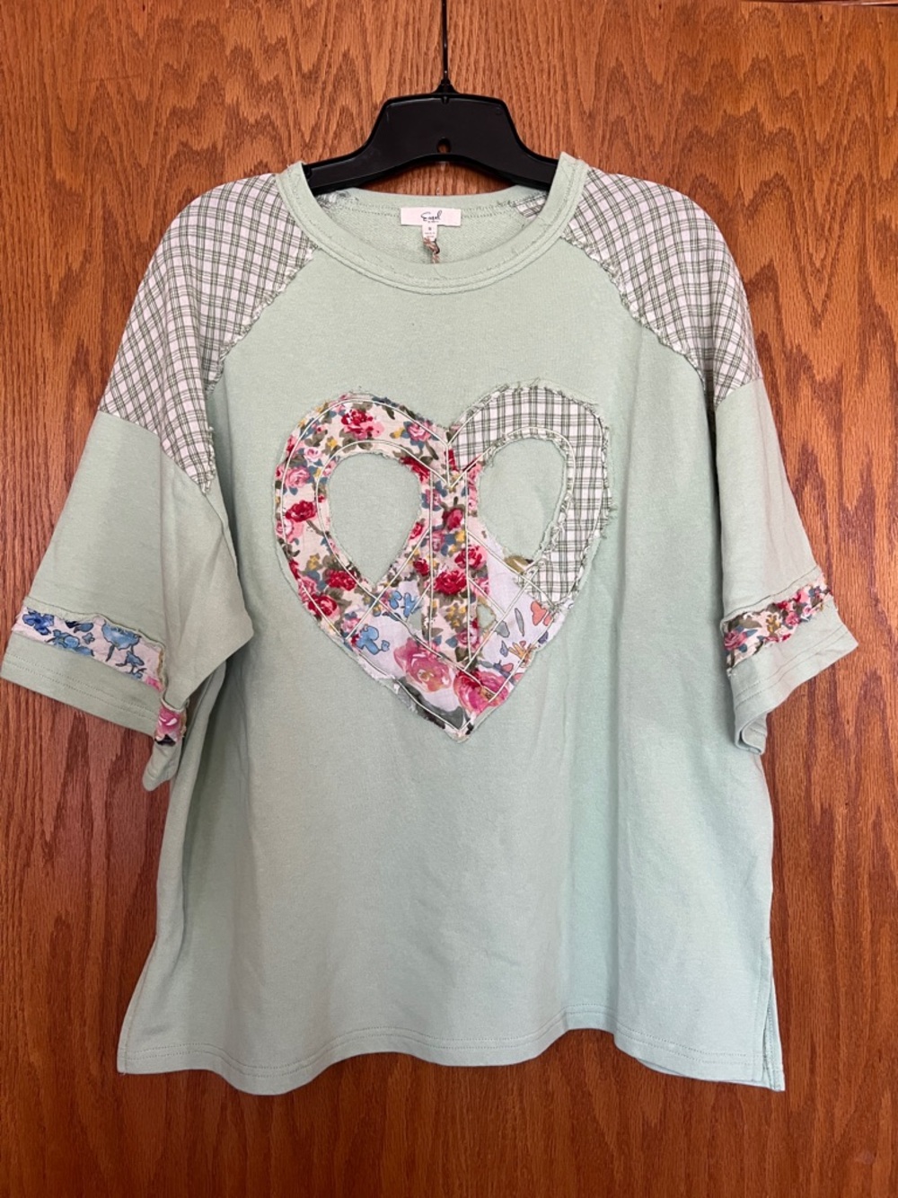 easel Soft Mint Knit Crewneck Tee